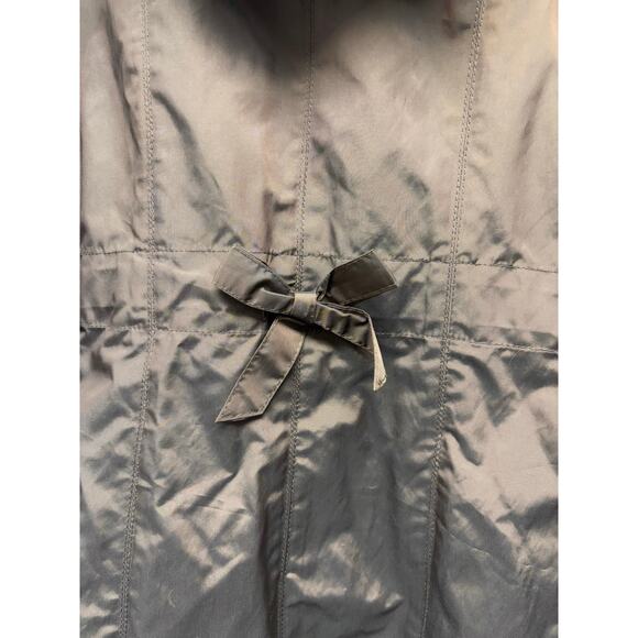 Cole Haan Brown Packable Hooded Rain Jacket Women’s Size S Water-Resistant - Picture 9 of 14